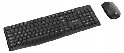Produktbild von Krux KXO-8400 Kabelloses Tastatur-Maus-Set Schwarz