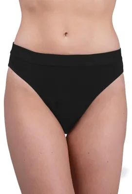 Produktbild von SLOUCHER  Perioden Menstruation Unterwäsche Damen Slip, 2er Pack ; schwarz , L