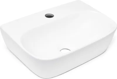 Produktbild von SAT Brevis Hängewaschbecken Handwaschbecken klein Waschtisch Gäste Bad 43 x 30 cm, weiß