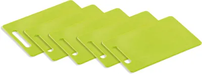 Image de Kesper 30471, lot de 5 planches à découper en plastique, couleur verte, dimensions 29 x 19,5 x 0,5 cm
