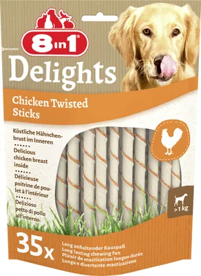 Produktbild von 8in1 Delights Hundesnack Twisted Sticks