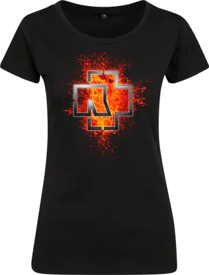 Produktbild von Rammstein Ladies Top - Lava Logo schwarz - M