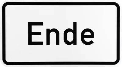 Produktbild von ORIGINAL Verkehrsschild Nr. 1012-31" Ende nach StVO und RAL-Gütebedingungen Verkehrszeichen Schild Zusatzschild Verkehrsschilder Straßenschilder Verkehrsschild Straßenschild Straßenzeichen