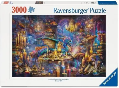 Obrázek produktu pro Puzzle 3000 dílků, Knihovna zakletých moudrostí, Ravensburger Puzzle pro dospělé, relaxační aktivita