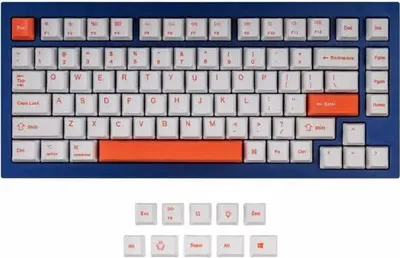 Obrázok produktu pre Keychron Orange 92 Keycap Set Mechanické rozloženie klávesnice PBT Dye-Sub US