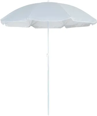 Produktbild von Harbour Housewares Metall-Strandschirm – 1,74 x 1,93 m – Grau