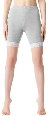 Image de Leggings courts pour femme Bellivalini en viscose avec dentelle BLV50-216 (mélange, XXL)