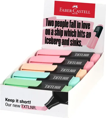 Image de FABER-CASTELL 154211 FABER-CASTELL TXTLNR Mini Pastell A Textmarker farbsortiert, 10 St.