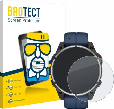 Produktbild von BROTECT Entspiegelungs Schutzglas für Garmin quatix 8 Pro (47 mm) Schutzfolie Panzer Folie Glas Display Schutz matt