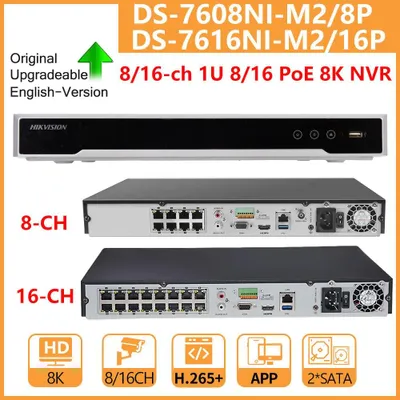 Immagine prodotto di Registratore video di rete - NVR, Sistema di sicurezza - Registratore DVR, Registratore CCTV, NVR PoE, 16 canali