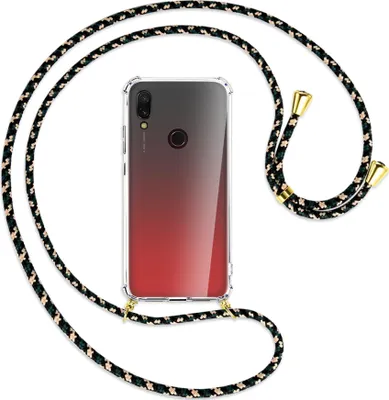 Produktbild von Handykette Backcover-Schutzhülle mit Band (Metall goldfarben) für Xiaomi Redmi 7 - camouflage