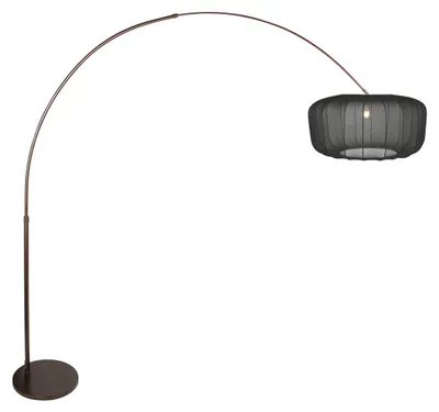 Immagine prodotto di Lampada da terra - marrone - Sparkled Light - metallo tessile - Ø 45cm - E27 - 4763CA - Steinhauer