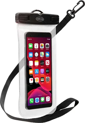 Image de alca® Etui étanche pour smartphones sous l'eau Etui pour téléphone portable IPX8 jusqu'à 6,6 pouces Case adapté à l'iPhone 13 14 15 Samsung S22 S23etc.