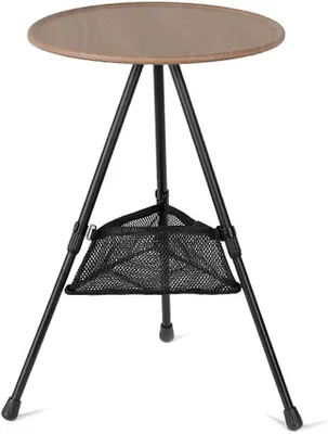 Produktbild von Klapptisch 38 cm, Holzoptik, höhenverstellbar, für Camping