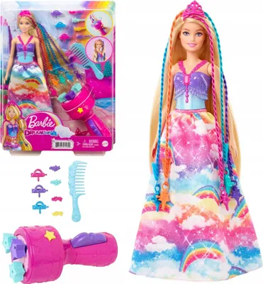 Produktbild von Barbie Dreamtopia Flechtspass Prinzessin, Modepuppe, Weiblich, 3 Jahr(e), Mädchen, Mehrfarbig