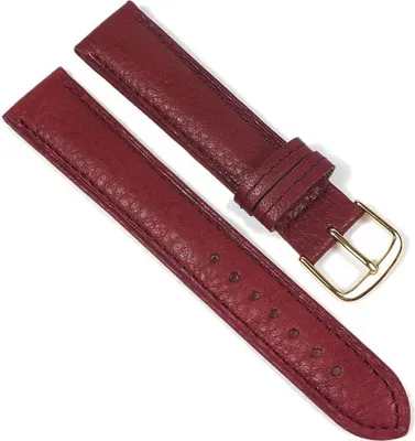 Produktbild von Öko Nappa Ersatzband Uhrenarmband Nappaleder Bordeaux 22355G, Stegbreite:22mm