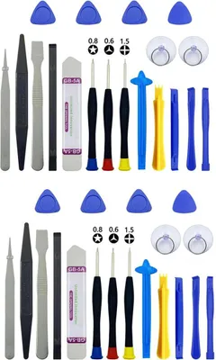 Produktbild von 40 Teiliges Handy Reparatur Werkzeugset | Universal Feinmechaniker Präzisions Schraubendreher Set für Uhrmacher, Juweliere | Öffnungs Werkzeug für Smartphone Display Handy Tablet Laptop Modellbauer