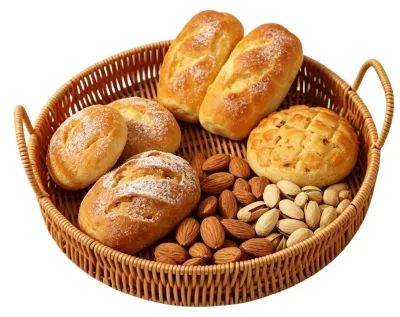 Image de Panier de rangement en rotin tressé pour l'organisation