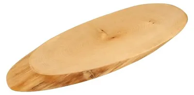 Servierplatte aus Birkenholz, Baumscheibe, 45 cm, FSC