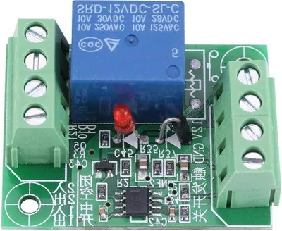Produktbild von 12V Relais-Steuermodul mit Schraubanschlüssen - Stabilisierungs-Schaltkreis für eineplatinen mit einem Kanal.