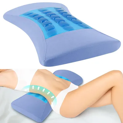 Produktbild von Lendenkissen mit Kühlgel - Ergonomische Unterstützung - Für Bett, Büro und Auto