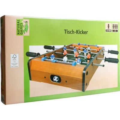 Produktbild von Natural Games Tischkicker 50 x 50 x 9,5cm
