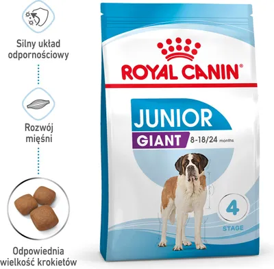 Zdjęcie produktu dla Royal Canin Giant Junior, Szczenięta, Gigant (> 45 kg), 15 kg