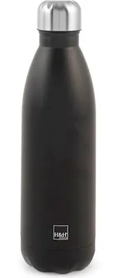 Immagine prodotto di Bottiglia termica in acciaio inox 18/10, nera, 0,5 cl