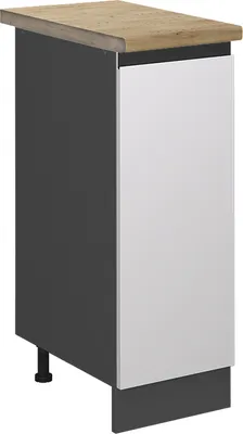 Image de Meuble de cuisine Vicco R-Line Blanc 30cm J-Shape, PT Chêne, Model 46151