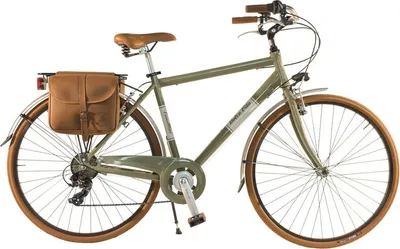 Produktbild von Dolce Vita by Canellini Fahrrad Citybike Mann Aluminium mit Seitentaschen - Olivegrun 50