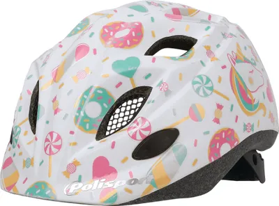Produktbild von Polisport Premium Fahrradhelm, Kinderhelm, XS, Motiv: Lollipops, AS