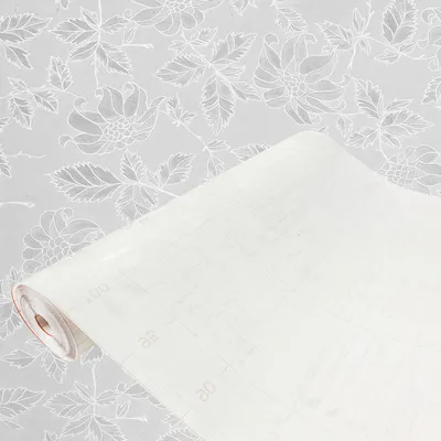 Produktbild von Selbstklebend Fensterfolie 67x490 cm - Kristallblumen - Glasfolie für dauerhaften Schutz vor Schmutz und Kratzern - Schutzfolie Fenster ideal für Küche, Bad und Büro - Klebefolie Fenster