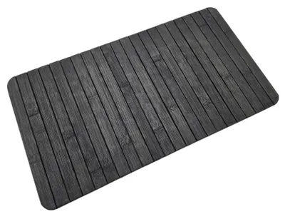 Obrázok produktu pre Podnos na pohovku flexibilný bambusový podnos bambusový antracitový chránič opierky