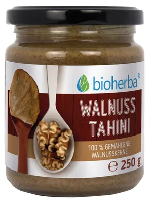 Produktbild von Bioherba Walnuss Tahini 100 % gemahlene Walnusskerne 250 g