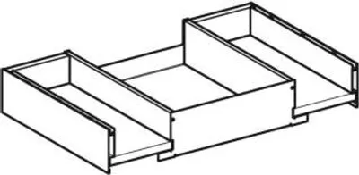 Produktbild von Geberit 245231001 Obere Schublade für Unterschrank
