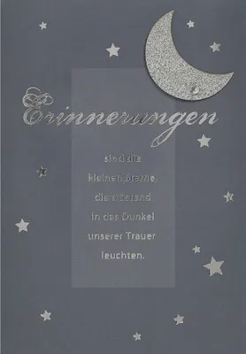 Produktbild von Trauer  Beileid  Kondolenz  Unverpackt  Beileidskarte im Format 115x17