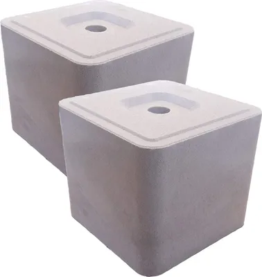 Produktbild von LanDixx Mineralleckstein ohne Kupfer 2x10 kg Set 20 kg Leckstein Leckmasse Salzleckstein