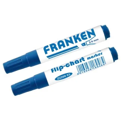 Produktbild von FRANKEN Flipchart Marker Strichstärke: 2-6 mm blau
