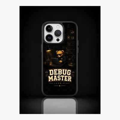 Productafbeelding van iPhone 14 Pro hoesje, telefoonhoesje, beschermhoesje, case met debuggingsmotief – LUNØIR ©