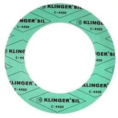 Productafbeelding van Klinger asbestvrije flensafdichting voor gas, type AF-Ö/C4400, druk PN16, diameter DN250, afmetingen 330x274x2, 1 stuk.