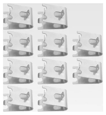 Produktbild von 10 Stück Edelstahl Regalhalter für Kühlschrank und Gefrierschrank