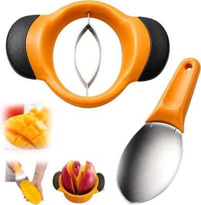 Produktbild von Mangoschneider Set mit Ananasschneider und Entkerner, praktisches Küchenwerkzeug für die schnelle Zubereitung von Obst