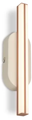 Immagine prodotto di Briloner Applique LED 7x30x5,5 cm 7 W 600 lm 3000 K bianco caldo grigio-caffè - Lampada da parete per corridoio camera da letto soggiorno