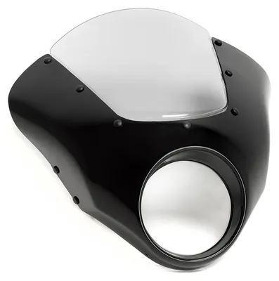 Imagen del producto de Visera semicarenada Puig, color ahumado claro, para Indian Bobber Scout