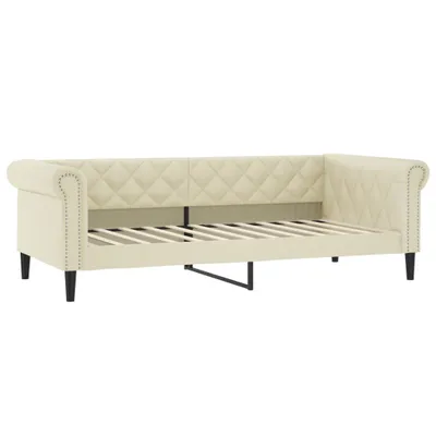 Produktbild von vidaXL Tagesbett Creme 90x200 cm Kunstleder