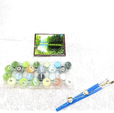 Produktbild von Fuumuui Malen Nach Zahlen Set Kinder Erwachsene, Kreative Kunst Leinwand Pinsel, DIY Gemälde Anfänger