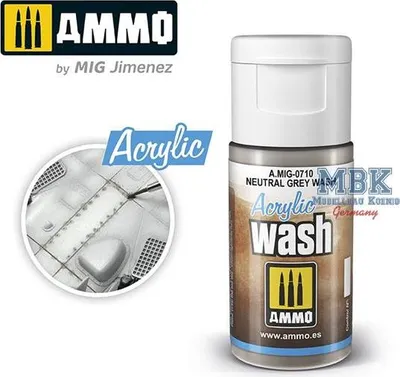 Imagen del producto de Torro. Lavado acrílico gris neutro. Código: A.MIG-0710