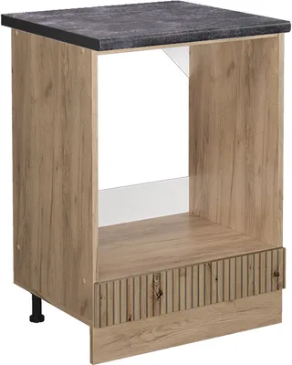 Image de Meuble pour four Vicco R-Line Chêne Artisan 60cm , PT Anthracite, Model 49132