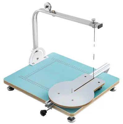 Produktbild von VEVOR Desktop Styroporschneider 42 cm maximale Schnittdicke Schaumstoffschneider 152 cm maximale Schnittlänge Heißdraht-Schaumstoffschneider 0-90° Styroporschneider mit sechs Heizdrähten zum Schneiden von Schäumen Perlonwatte, 25 cm