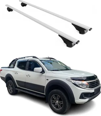 Produktbild von Dachträger Gepäckträger für Fiat Fullback 2016-2019 Grundträger Metall Silber 2x